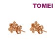 TOMEI Rouge Collection Snow Flake Stud Earrings, Rose Gold 750 For Sale