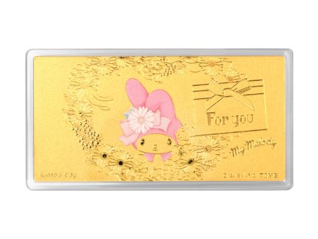 TOMEI X SANRIO My Melody Bloom Gold Foil 0.5G, Yellow Gold 9999 Online now