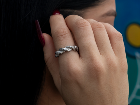 6MM Rope Ring in White Gold Hot on Sale