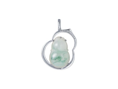 TOMEI Big Gourd Jade Pendant, White Gold 750 Fashion