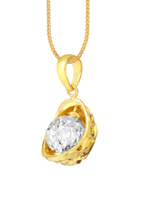 TOMEI Bead In Cradle Pendant, Yellow Gold 916 For Cheap