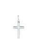 TOMEI Cross Diamond Pendant, White Gold 750 on Sale