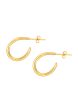 TOMEI C Loop Earrings, Yellow Gold 999 (5D) Supply