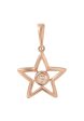 TOMEI [Online Exclusive] Minimalist Dangling Star Pendant, Rose Gold 375 Online Hot Sale