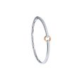 TOMEI Rosy Winter Collection Diamond Bangle, White+Rose Gold 585 Hot on Sale