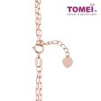 TOMEI Rouge Collection Link Chain Bracelet, Rose Gold 750 Discount