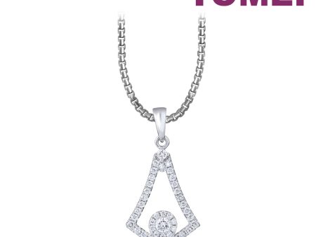 TOMEI Sparkle Serenity Collection DIamond Pendant, White Gold 750 Online Sale