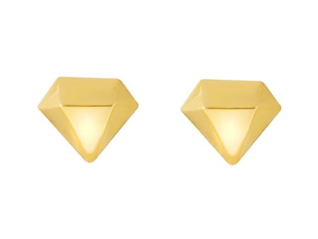 TOMEI Lusso Italia Diamond Shaped Earrings, Yellow Gold 916 on Sale