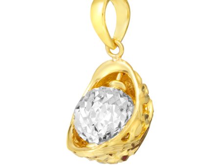 TOMEI Bead In Cradle Pendant, Yellow Gold 916 For Cheap