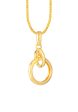 TOMEI Swinging Circles Pendant, Yellow Gold 916 For Discount