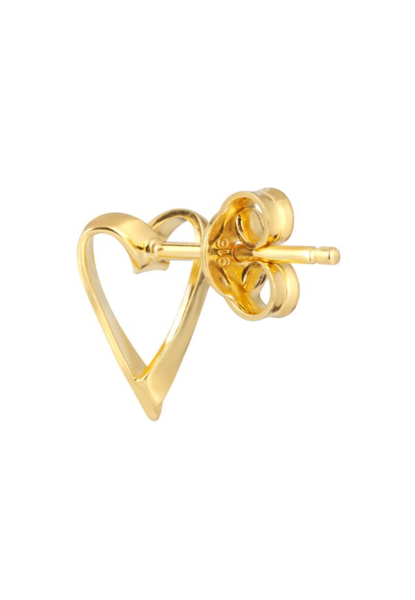 TOMEI Love Stripe Earrings, Yellow Gold 916 For Cheap