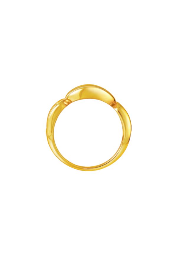 TOMEI Lusso Italia Buckle Concept Ring, Yellow Gold 916 Online Sale