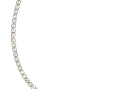 TOMEI Diamond Cut Collection Eternity Bracelet, Yellow Gold 916 For Sale