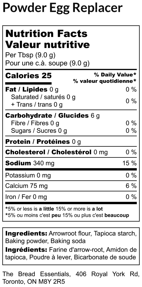 TBE Egg replacer Discount