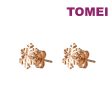 TOMEI Rouge Collection Snow Flake Stud Earrings, Rose Gold 750 For Sale