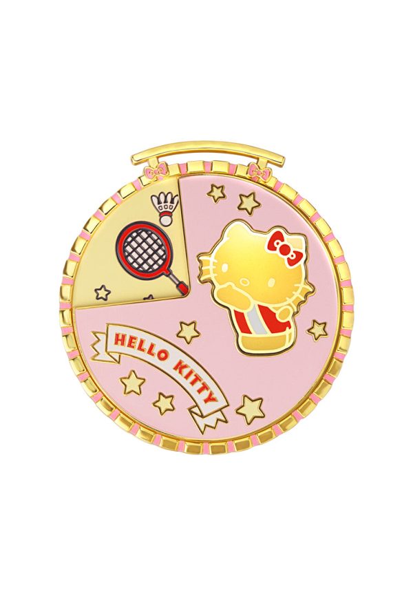 TOMEI X SANRIO Hello Kitty Sports Medal Gold Foil 0.2G, Yellow Gold 9999 Cheap