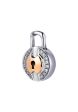 TOMEI Love Lock Collection Pendant, White+Rose Gold 750 Hot on Sale