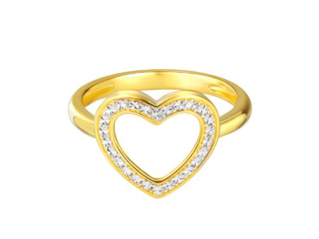 TOMEI Matters of the Heart Ring, Yellow Gold 916 Online Sale