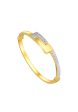 TOMEI Dual-Tone Puzzle Bangle, Yellow Gold 916 Online Hot Sale