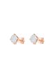 TOMEI Diamond Earrings, White+Rose Gold 750 For Cheap