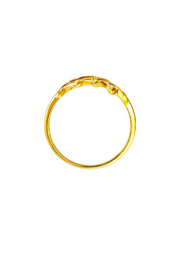 TOMEI Symphony Of Leaves Ring, Yellow Gold 916 For Discount