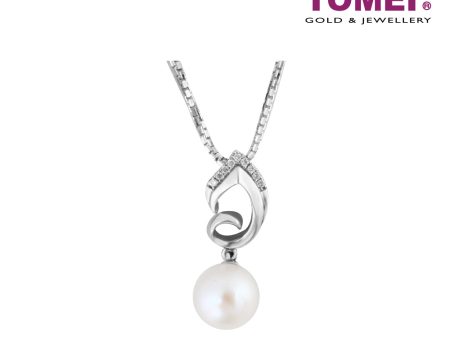 TOMEI Subtly Sensationally Stylish Pendant Set, Pearl White Gold 585 (P4010) Online now