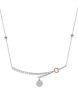 TOMEI Diamond Necklace, White+Rose Gold 750 For Discount