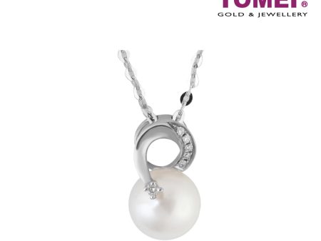 TOMEI Mesmeric Enchantment of the Seas Pendant Set, Pearl White Gold 585 (P5848) For Cheap