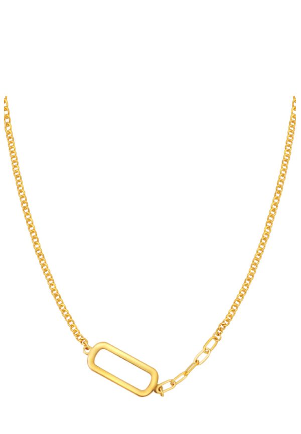 TOMEI Minimalist Necklace, Yellow Gold 999 (5G) on Sale