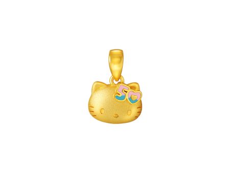 TOMEI X SANRIO Hello Kitty 50th Anniversary Pendant, Yellow Gold 916 Online now