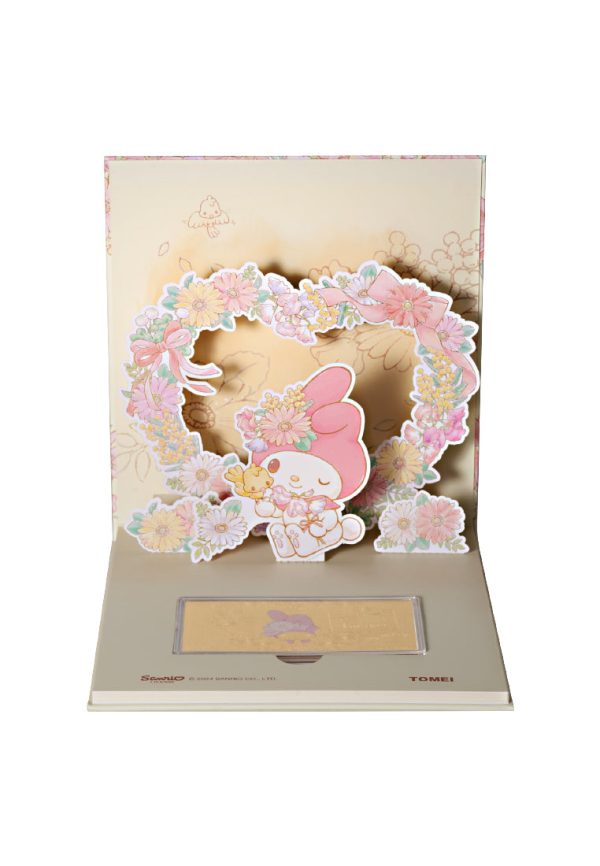 TOMEI X SANRIO My Melody Bloom Gold Foil 0.5G, Yellow Gold 9999 Online now