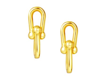 TOMEI Lusso Italia Clip Earrings, Yellow Gold 916 Hot on Sale