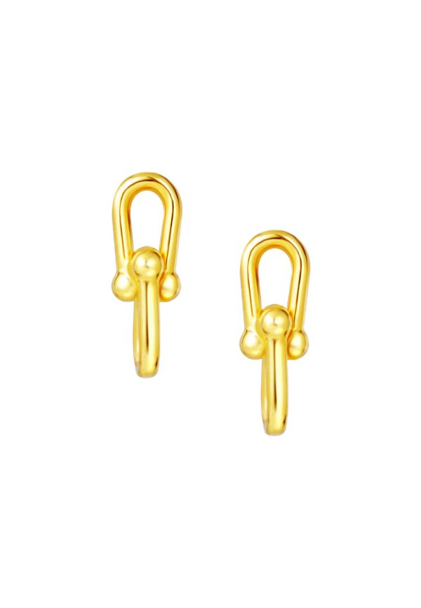 TOMEI Lusso Italia Clip Earrings, Yellow Gold 916 Hot on Sale