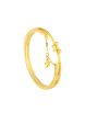 TOMEI Ribbon With Star Bangle, Yellow Gold 999 (5D) Cheap