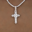 Baguette 8 Point Cross Pendant Fashion