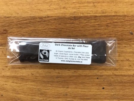 Dark Chocolate Bar with Fleur de Sel For Sale