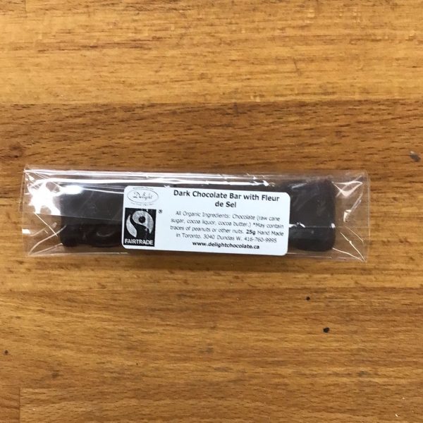 Dark Chocolate Bar with Fleur de Sel For Sale