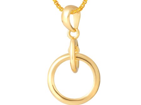 TOMEI Swinging Circles Pendant, Yellow Gold 916 For Discount