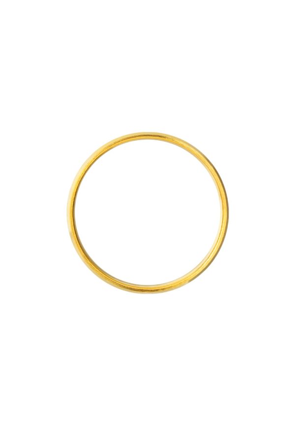 TOMEI Simply Plain Xi De Ring, Yellow Gold 916 Sale