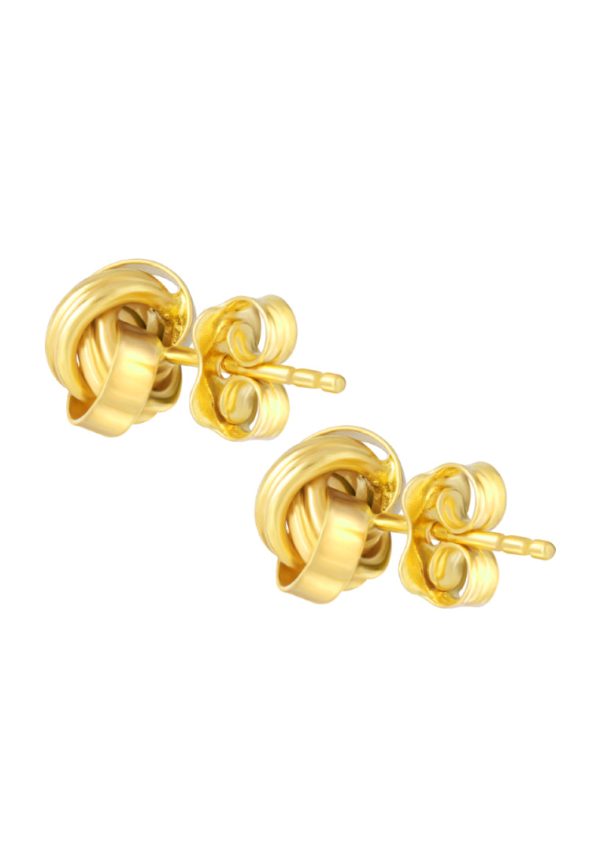 TOMEI Lusso Italia Rounded Knot Earrings, Yellow Gold 916 Online