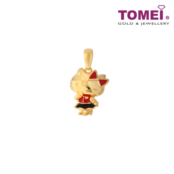 TOMEI X Hello Kitty in Red Pendant, Yellow Gold 916 For Discount