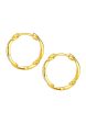 TOMEI Bridging the Gap Earrings, Yellow Gold 916 Hot on Sale