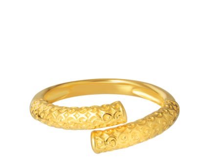 TOMEI Art-Printed Ring, Yellow Gold 916 Fashion