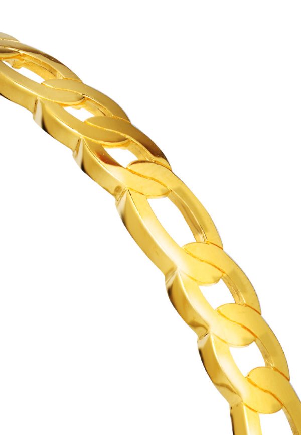 TOMEI Oval-Link Bangle, Yellow Gold 916 Online