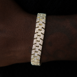 Diamond Spine Bracelet in Yellow Gold Cheap