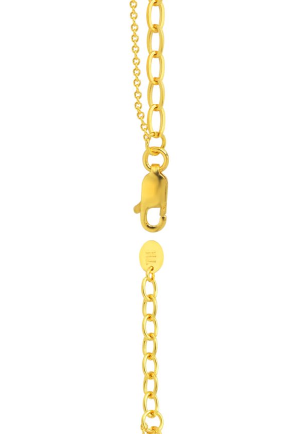 TOMEI Dual-Line Style Bracelet, Yellow Gold 916 Online Sale