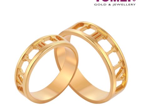 TOMEI Endless Love Couple Rings, Yellow Gold 916 For Sale