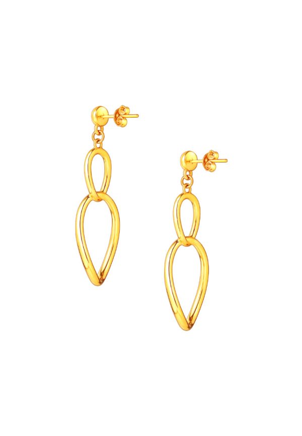 TOMEI C Loop Earrings, Yellow Gold 999 (5D) Online Hot Sale