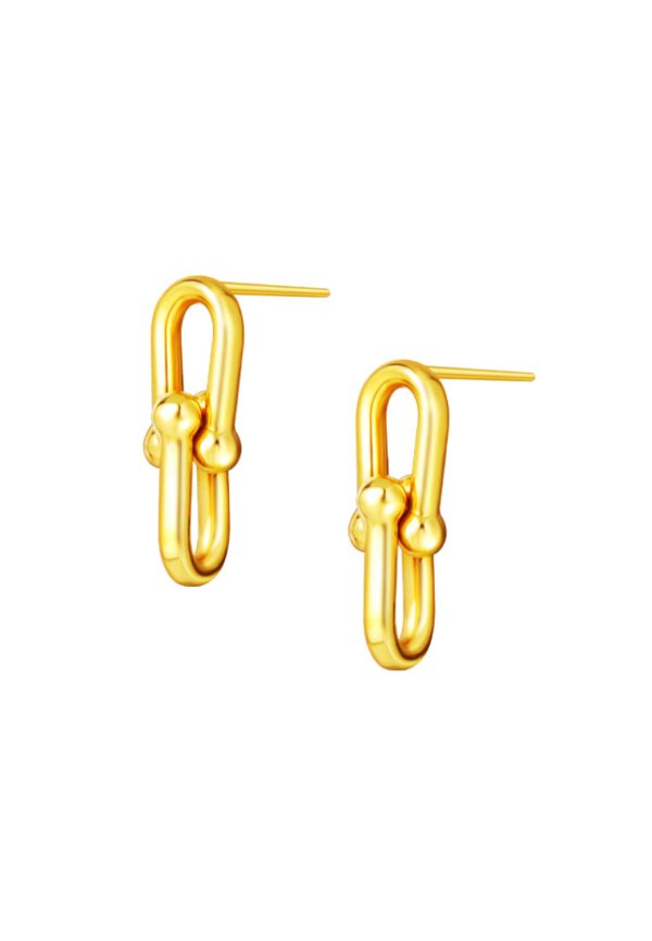 TOMEI Lusso Italia Clip Earrings, Yellow Gold 916 Hot on Sale