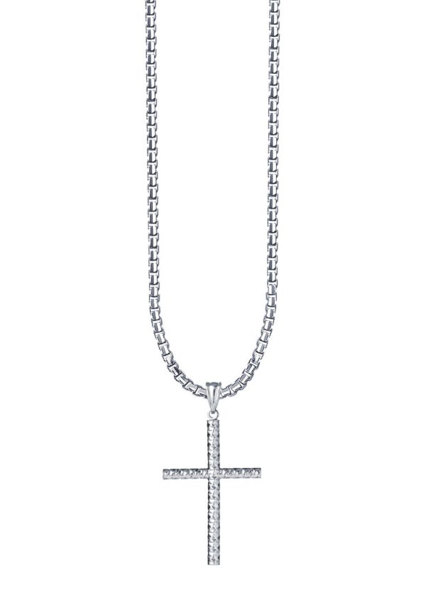 TOMEI Cross Pendant, White Gold 585 For Sale